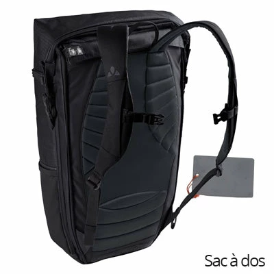 Sac à Dos Modulable En Sacoche De Vélo CityGo Bike 23 L Vaude 2 Sac à Dos Modulable En Sacoche De Vélo CityGo Bike 23 L Vaude – Image 2