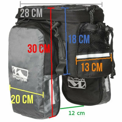 M-Wave Sacoche Avec Extensions Sur Porte Bagage Vélo Auto Agrippante 6 M-Wave Sacoche Avec Extensions Sur Porte Bagage Vélo Auto Agrippante – Image 6