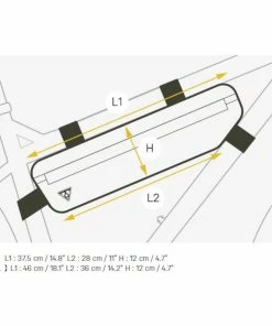 Sacoche De Cadre Pour Vélo MidLoader 4.5 Litres - Topeak 6 Sacoche De Cadre Pour Vélo MidLoader 4.5 Litres - Topeak -VTT Boutique sacoche cadre topeak midloader 4.5 L mesures