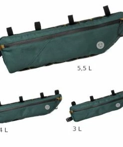 Sacoche De Cadre Verte Bikepacking 3L, 4L Ou 5,5L Venture Agu