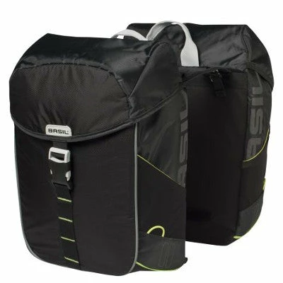 Sacoche Double Imperméable Vélo Miles Basil Noir/lime 1 Sacoche Double Imperméable Vélo Miles Basil Noir/lime