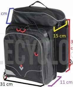 Sacoche Pont Arrière 3 Compartiments Hapo-G -VTT Boutique sacoche pont arriere 3 compartiments hapo g full 4