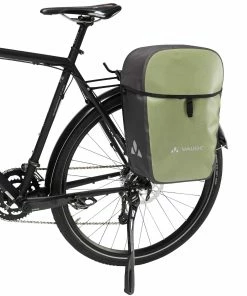 Sacoche Vélo Simple Sur Porte-bagages Vaude Aqua Commute Single 26 L -VTT Boutique sacoche simple porte bagages vaude aqua commute vert 3