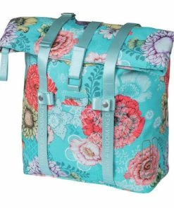 Sacoche Vélo Arrière Shopper Basil Bloom Field Bleu Ciel 20L