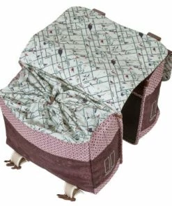 Sacoche Vélo Double Rouge Vintage 35L Boheme Basil -VTT Boutique sacoche velo double rouge vintage 35l boheme basil full 3