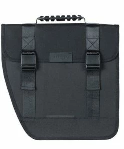 Sacoche Vélo Noire Pour Porte-bagage Arrière Tour Basil Gauche