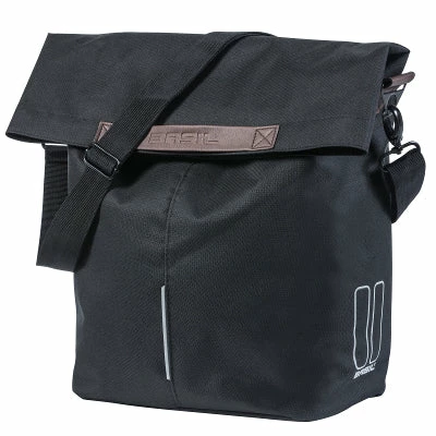 Sacoche Vélo Simple 16 L City Shopper Noire Basil 1 Sacoche Vélo Simple 16 L City Shopper Noire Basil