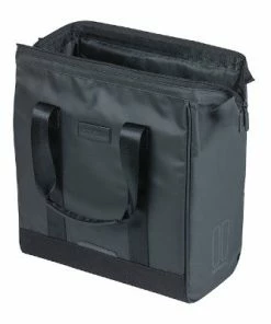 Sacoche Vélo Simple Noire 13 L Grand Shopper Tarpaulin Basil -VTT Boutique sacoche velo simple noire 13 l grand shopper tarpaulin basil full 4