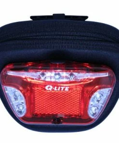 Sacoche Vélo Sur Tige De Selle Avec Fixation Feu - Q-Lite -VTT Boutique sacoche velo sur tige de selle avec fixation feu q lite full 5