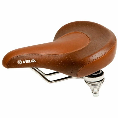 VELO Selle De Vélo Rétro Cruiser Grand Confort Marron 1 VELO Selle De Vélo Rétro Cruiser Grand Confort Marron