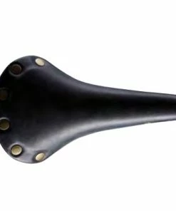 VELO Selle De Vélo Rétro Impression Cuir Noir