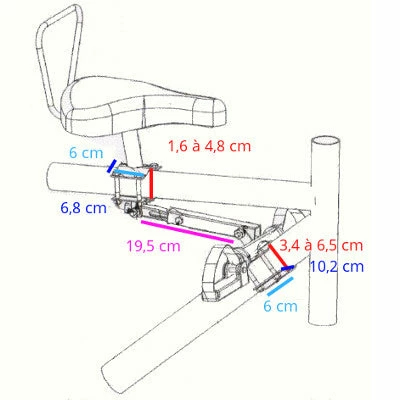 Brandless Selle Siège Enfant Sur Cadre De Vélo Large 4 Brandless Selle Siège Enfant Sur Cadre De Vélo Large – Image 4