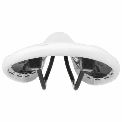 Endzone Selle Vélo Vintage Blanche Imitation Cuir Avec Rivets 4 Endzone Selle Vélo Vintage Blanche Imitation Cuir Avec Rivets – Image 4