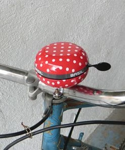 Sonnette De Vélo Big Bell Polkadot 80 Mm - Basil -VTT Boutique sonnette de velo big bell polkadot 80 mm basil full 4