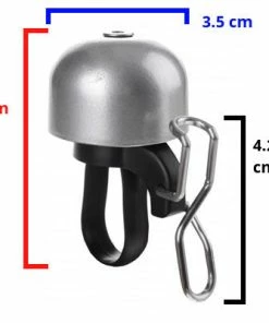 Widek Sonnette De Vélo Paperclip Mini -VTT Boutique sonnette de velo grise paperclip mini full 4