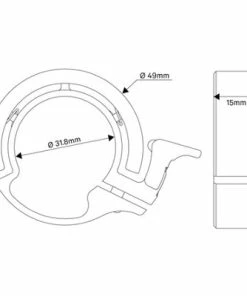 Sonnette Pour Vélo Classic Large Noire Knog Oi -VTT Boutique sonnette pour velo classic large noire knog oi full 4
