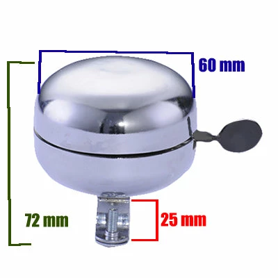 Brandless Sonnette Vélo Chrome 60 Mm 2 Brandless Sonnette Vélo Chrome 60 Mm – Image 2