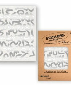 Stickers Réfléchissants Pour Cadre De Vélo Motif Louvre Will B -VTT Boutique stickers velo will b motif louvre blanc