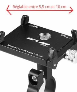 Support Smartphone Stable Et Réglable En Alu Pro 1 Gub Noir -VTT Boutique support smartphone stable et reglable en alu pro 1 gub noir full 3