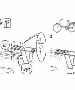Support Supplémentaire Sur Porte-bagage Vélo - Steco -VTT Boutique support supplementaire sur porte bagage velo steco full 6