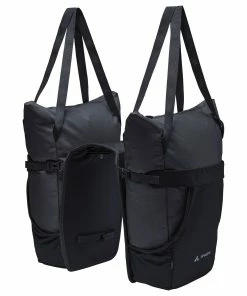 Double Sacoche De Vélo Avec Sacs Cabas TwinShopper Vaude 9 Double Sacoche De Vélo Avec Sacs Cabas TwinShopper Vaude -VTT Boutique twinshopper vaude noir