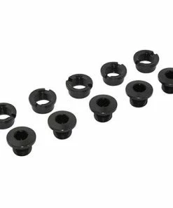 Newton Vis Cheminée Aluminium Noir Pour Pédalier Monoplateau - Par 5